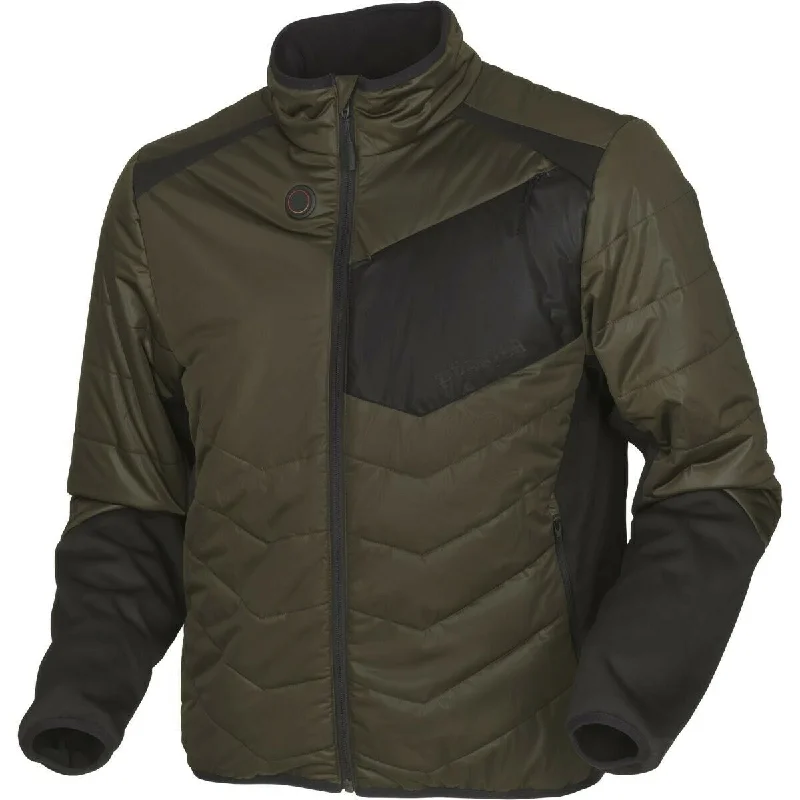 classic coats for women -Harkila Heat Jacket - Willow Green/Black