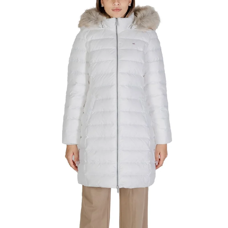 women’s full-length coats -Tommy Hilfiger Jeans  Recycled Polyester Jackets & Women's Coat