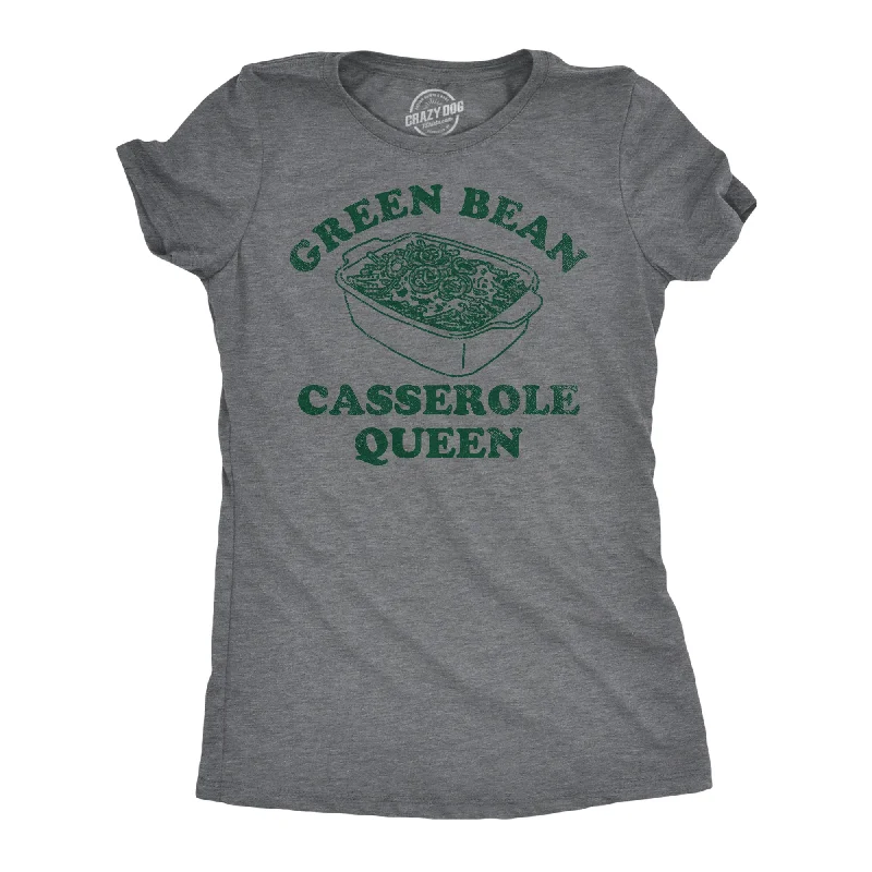 ladies' smocked blouses -Green Bean Casserole Queen Women's T Shirt