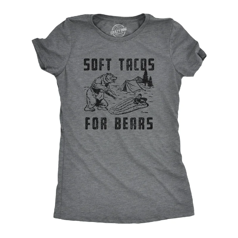 women's lace blouses -Soft Tacos For Bears Women's T Shirt