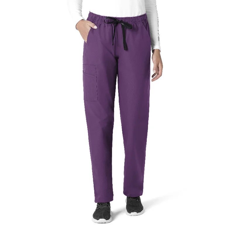 elegant skirts for women -Carhartt Force Essentials Unisex Elastic Waist Cargo Scrub Pant - Eggplant