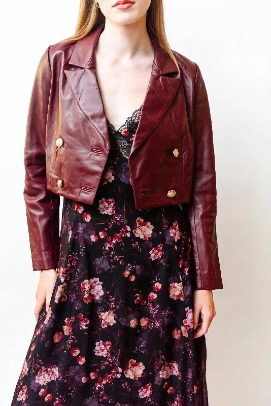 women's parka jackets -Boa Jacket In Cranberry