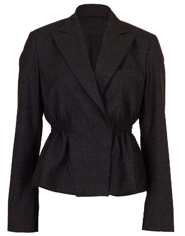 stylish blazers for women -Peplum Hem Jacket