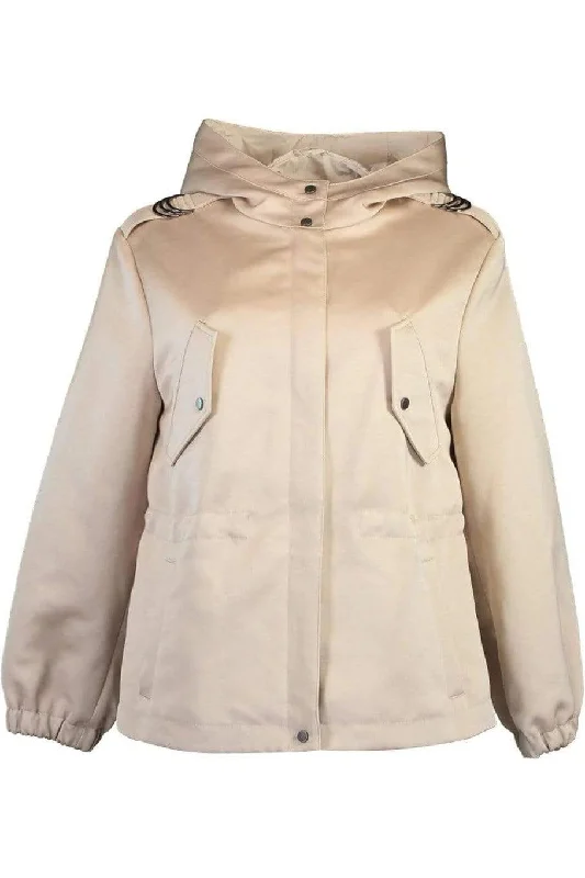 women's trench raincoats -Techno Duchess Hooded Jacket