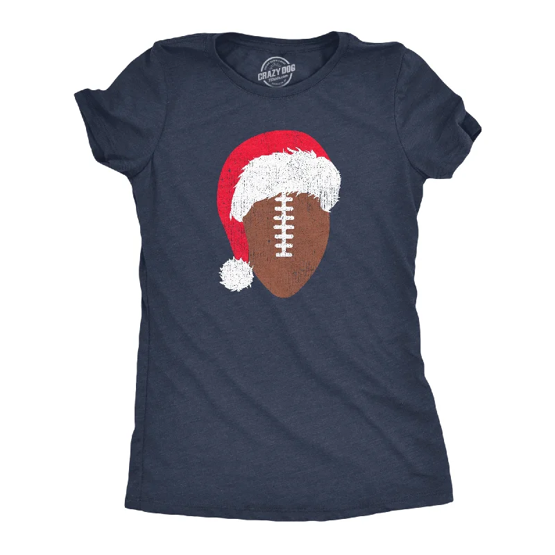 women's classic white shirts -Santa Football Women's T Shirt