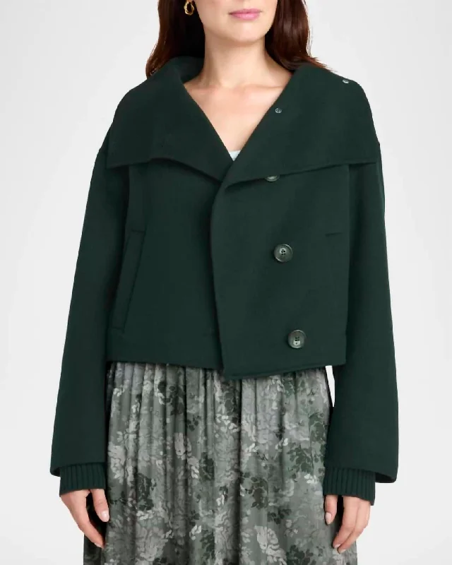 women's slim-fit coats -Zendaya Wool Jacket In Mountain