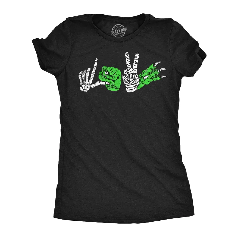 women's silk blouses -Love Monster Hands Women's T Shirt