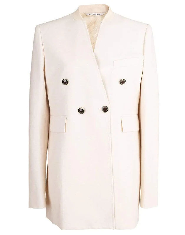 women's belted coats -High Buttoned Long Jacket