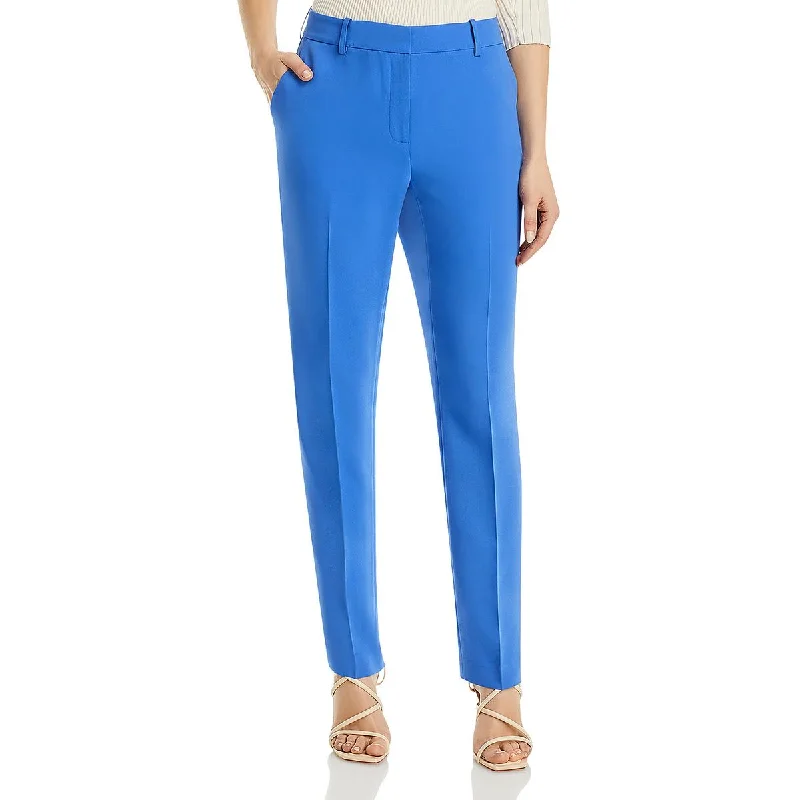 casual joggers for women -Lafayette 148 New York Womens Clinton Pleated Cropped Ankle Pants