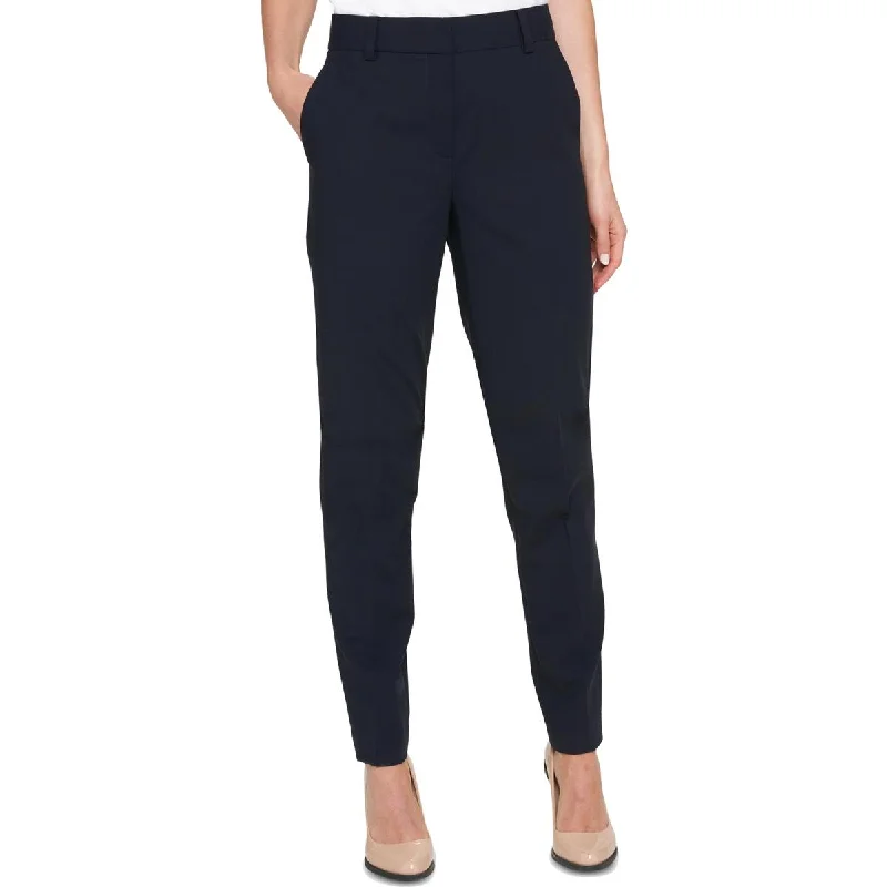 ladies' flowy skirts -DKNY Womens Petites Essex Fitted Stretch Skinny Pants