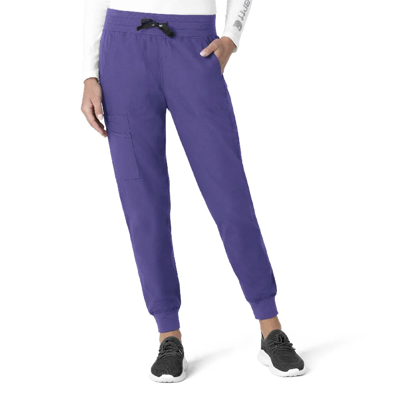 ladies' tie-front shorts -Carhartt Force Essentials Women's Jogger Scrub Pant - Grape