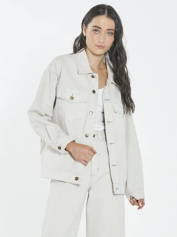 casual winter jackets for women -Madi Jacket - Vintage Bone