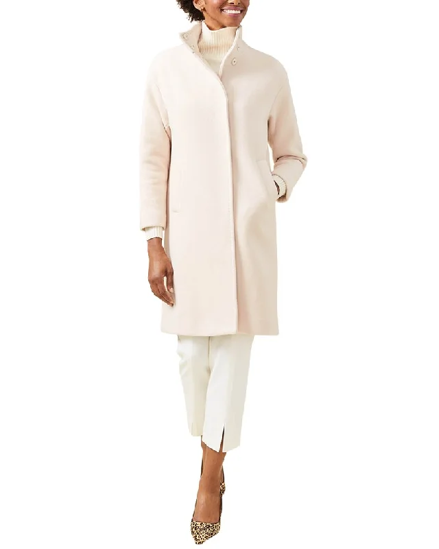 women’s sleeveless coats -J.McLaughlin Lux Angelina Wool & Cashmere-Blend Jacket