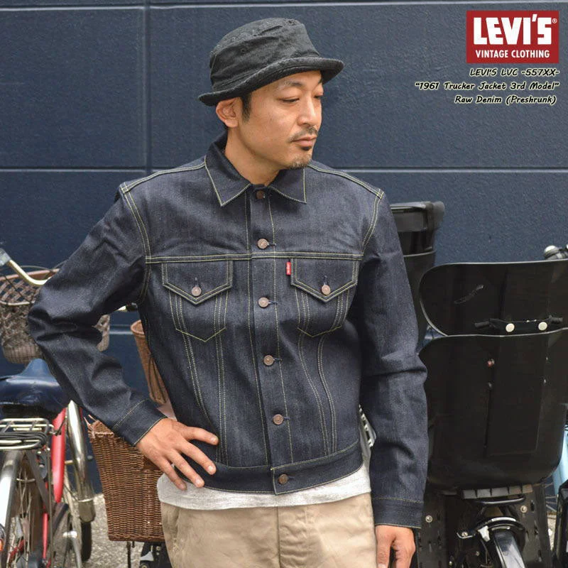 ladies' sherpa jackets -LEVI'S VINTAGE CLOTHING "74998-0003" TYPE 3 JACKET 1961 557XX DENIM JACKET