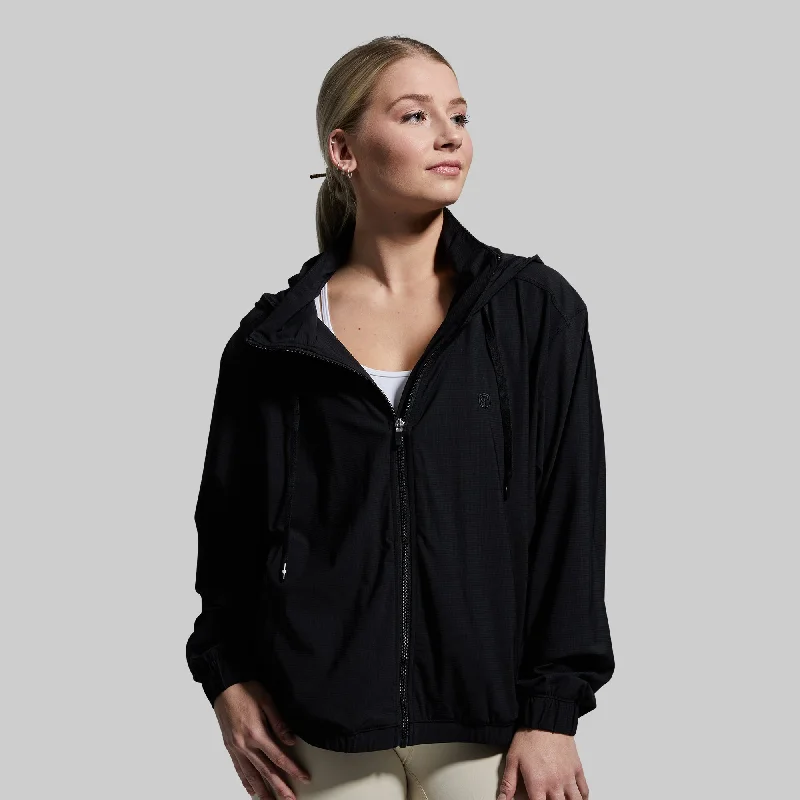 women’s sleeveless coats -Crosswind Jacket (Black)