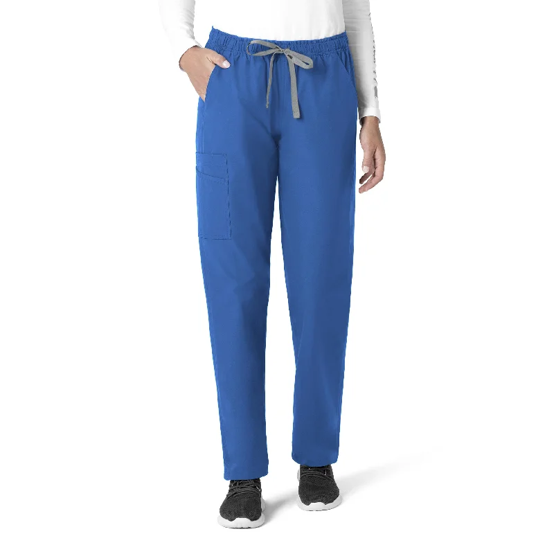 women's tailored trousers -Carhartt Force Essentials Unisex Elastic Waist Cargo Scrub Pant - Royal