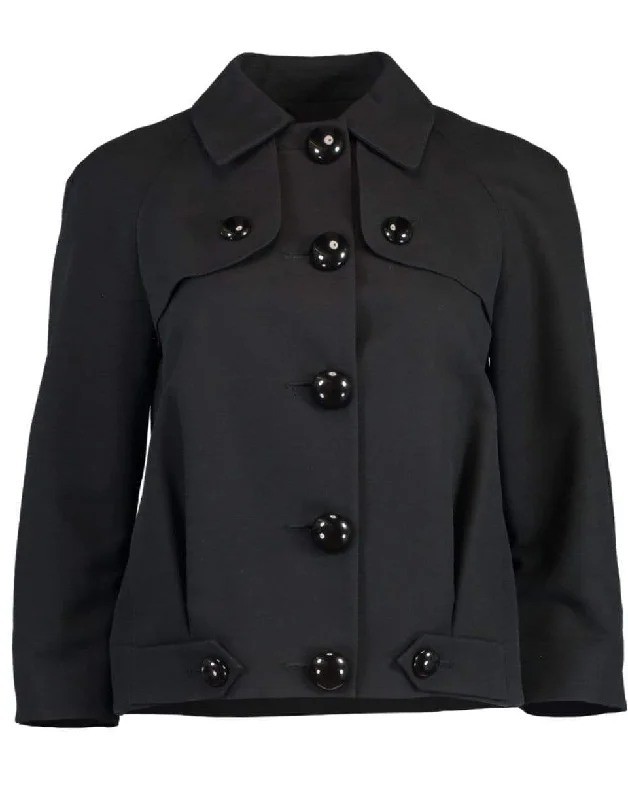 ladies' asymmetric jackets -Barrelback Jacket