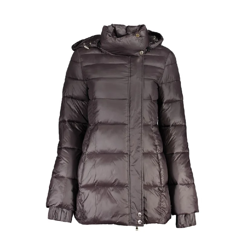 trendy leather jackets for women -Patrizia Pepe  Polyamide Jackets & Women's Coat