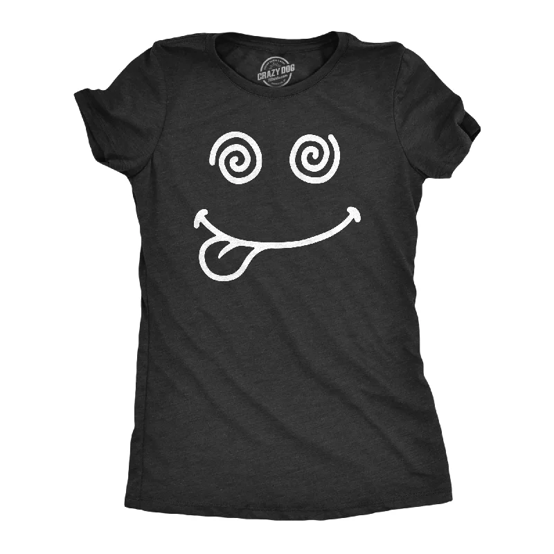 women's pleated tops -Crazy Smile Women's T Shirt