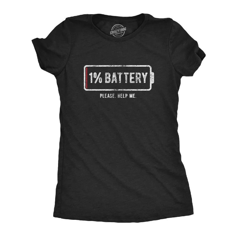 stylish tops for women -1% Battery Women's T Shirt