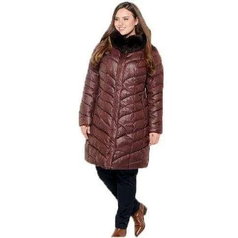 long wool coats for women -Vlasta Women's Puffer Winter Coat