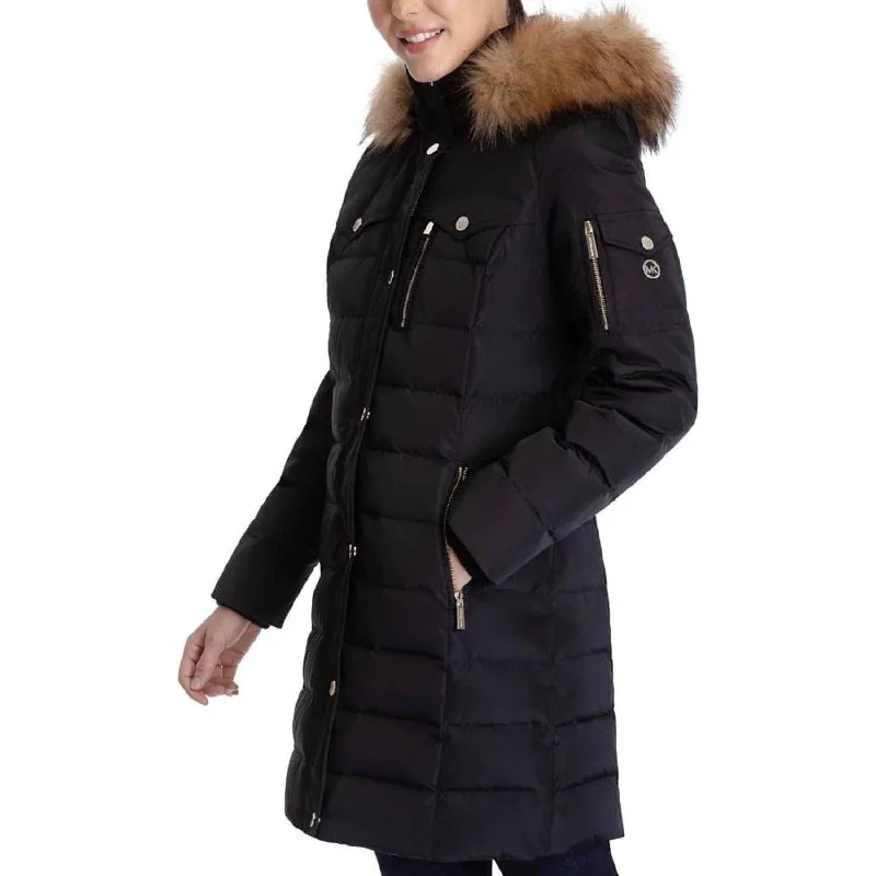 longline coats for women -MICHAEL Michael Kors Women's Down Winter Coat