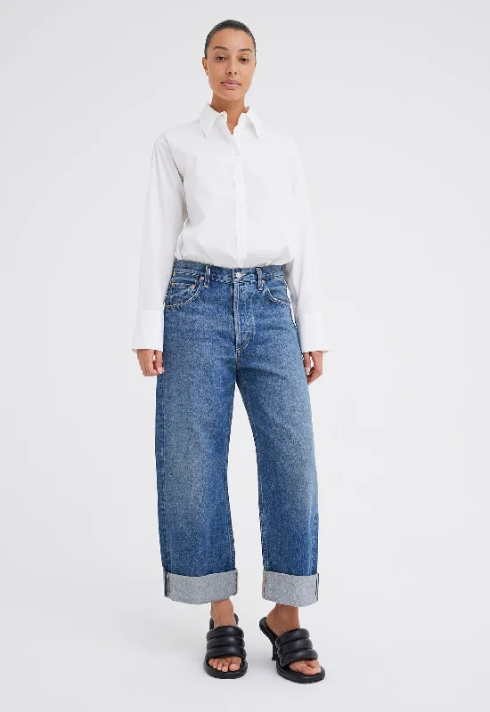 women's button-up skirts -Citizens of Humanity Ayla Baggy Jean - Brielle