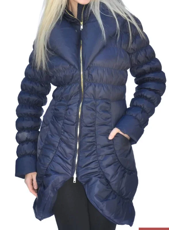 women’s urban-style coats -Coco Coat In Navy