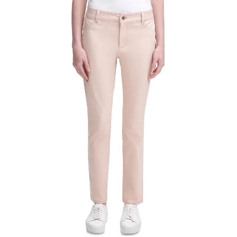 women's ankle-length trousers -Calvin Klein Womens Twill High Rise Skinny Pants