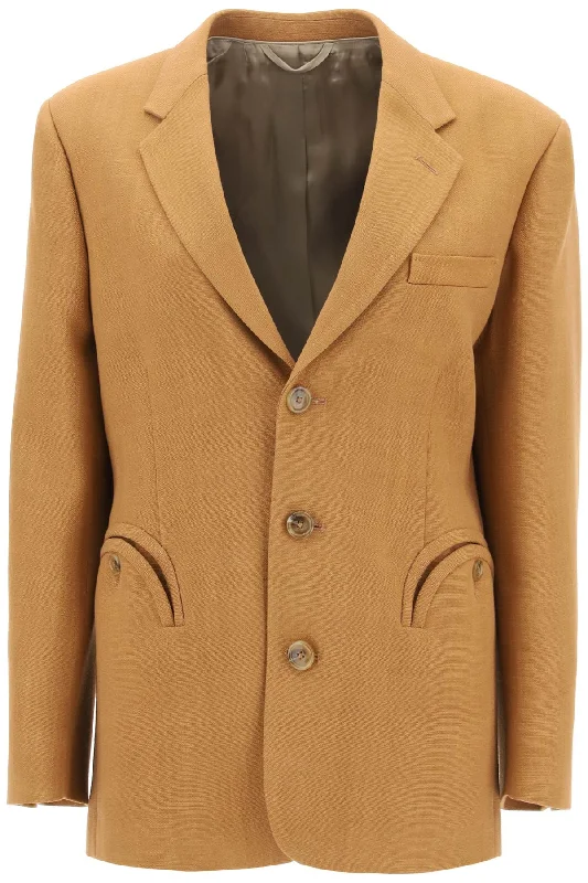 women’s belted blazers -Blaze Milano Women's Santana Peanut Nana Single-Breasted Jacket