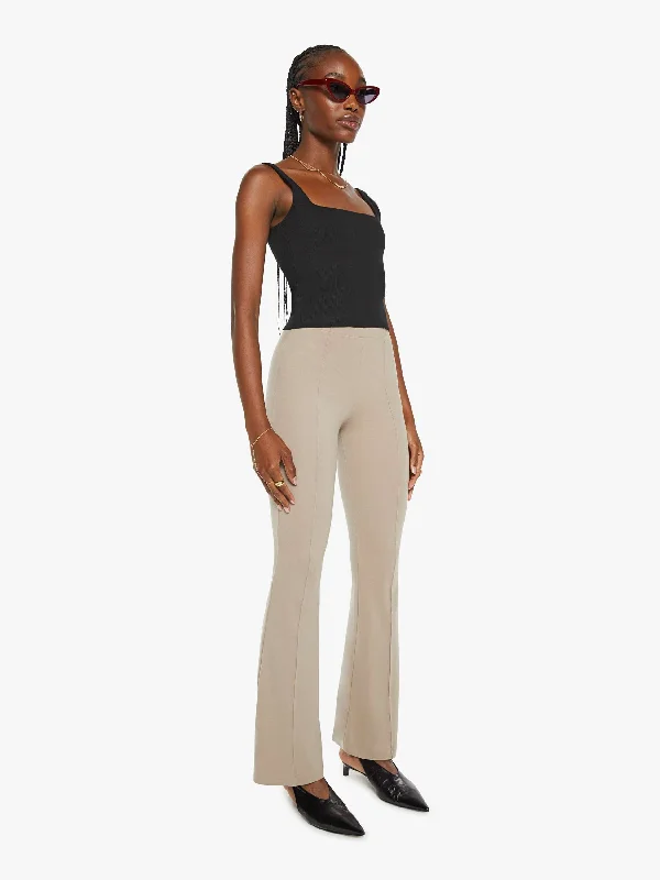 women's satin skirts -SABLYN Bailey High Rise Pintuck Flare Pant - Eco Gravel