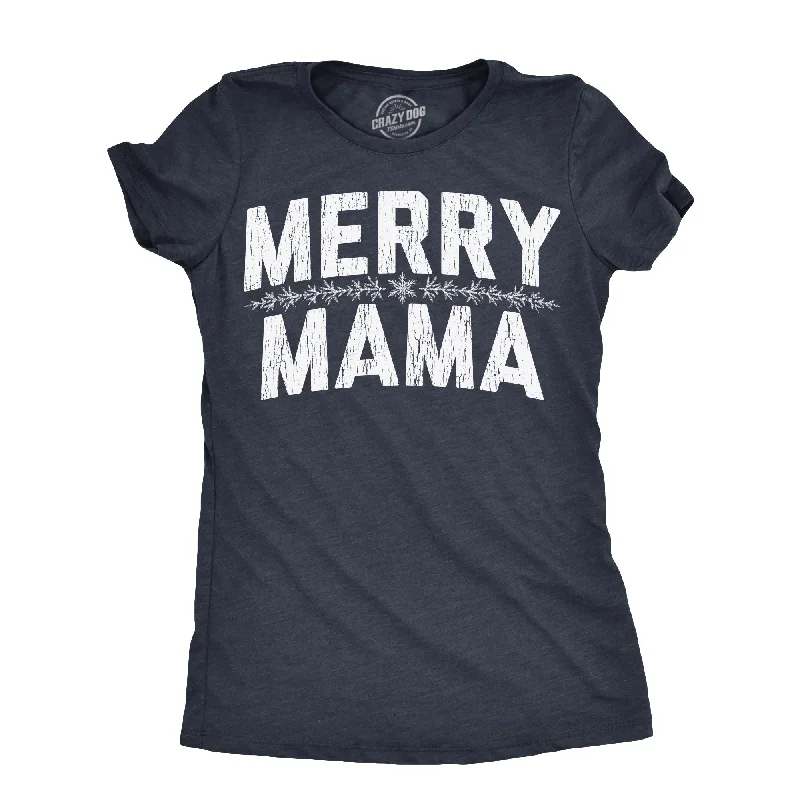 women's polo shirts -Merry Mama Women's T Shirt