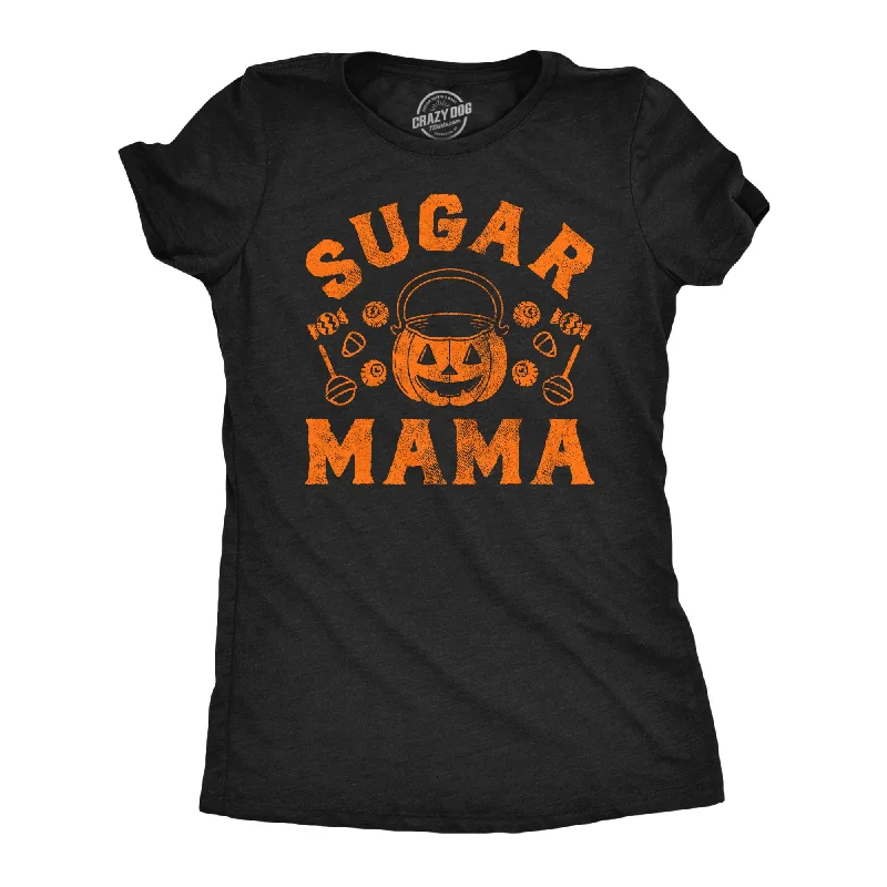 soft knit tops for women -Sugar Mama Halloween Women's T Shirt