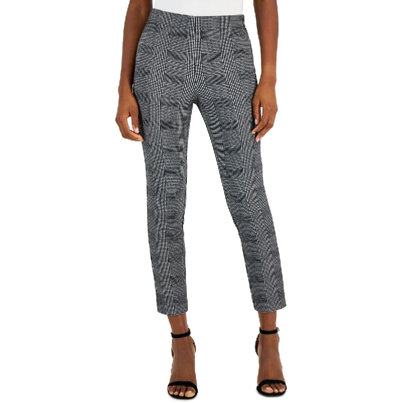 women's lightweight cargo pants -Anne Klein Womens Petites Printed Slim Fit Ankle Pants