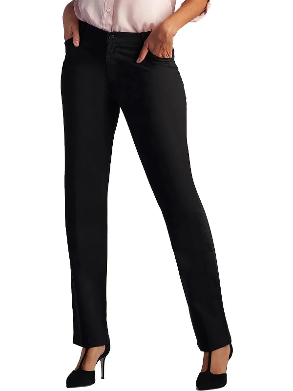 stylish trousers for women -Womens Solid Relaxed Fit Casual Pants