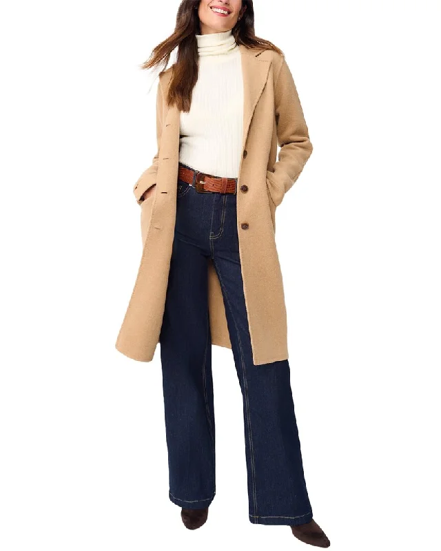 ladies' oversized blazers -J.McLaughlin Heather Wool Coat