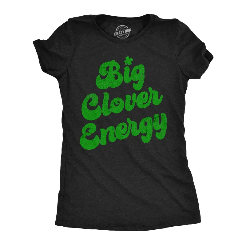 women's cold shoulder tops -Big Clover Energy Women's T Shirt