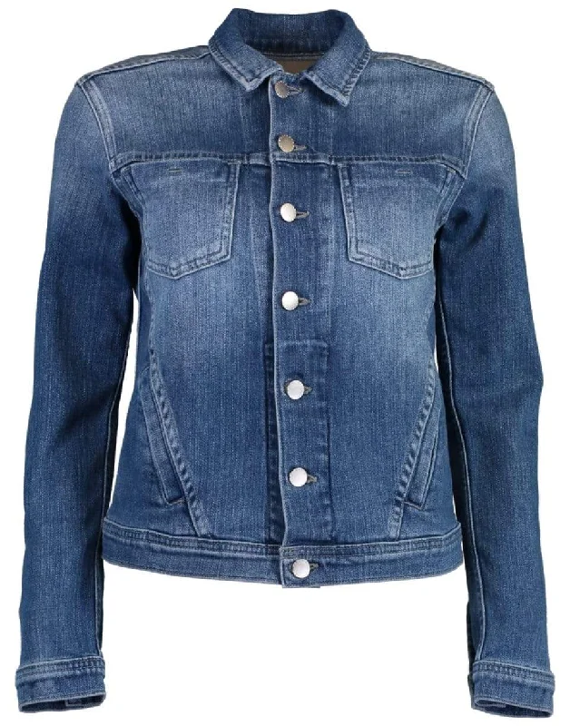 women's cape coats -Celine Slim Femme Denim Jacket