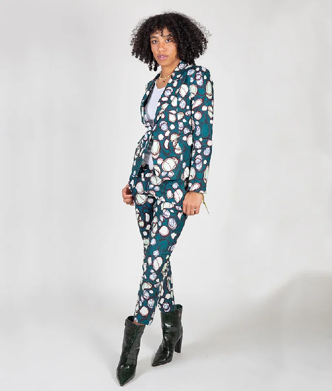 women's sequin skirts -Blaze & Slim Jenny Suit in Hunter Bubbles