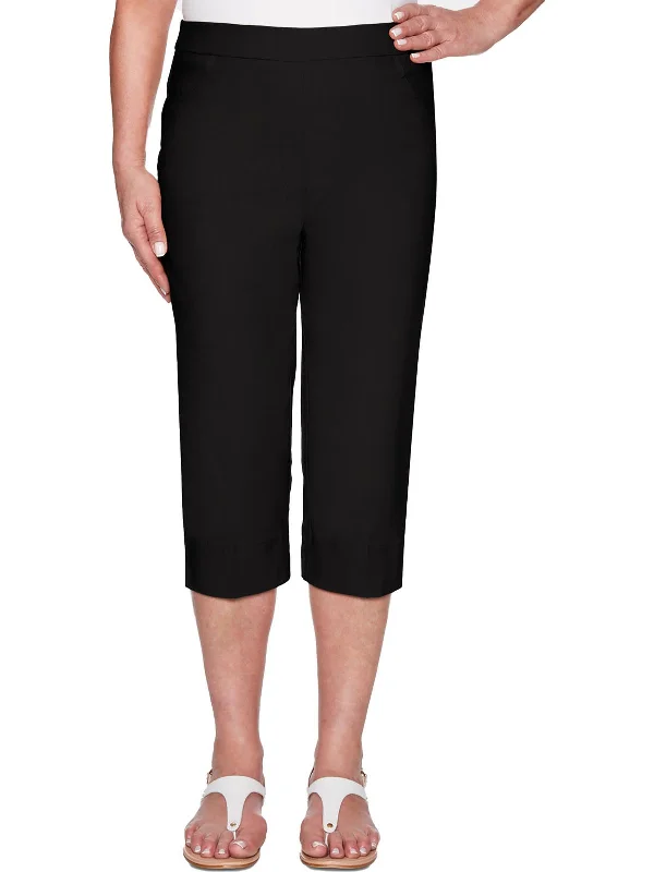 women's slouchy trousers -Womens Stretch Rayon Carpi Pants