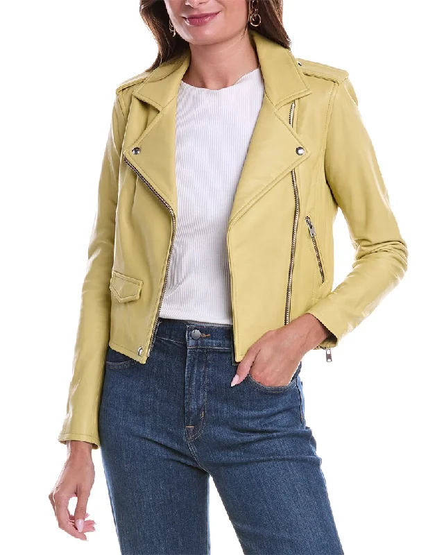 women's varsity jackets -IRO Ashville Leather Jacket