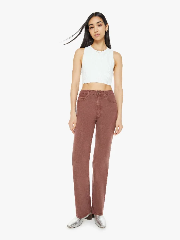 women's lounge pants -The Rambler Zip Sneak - Russet Brown