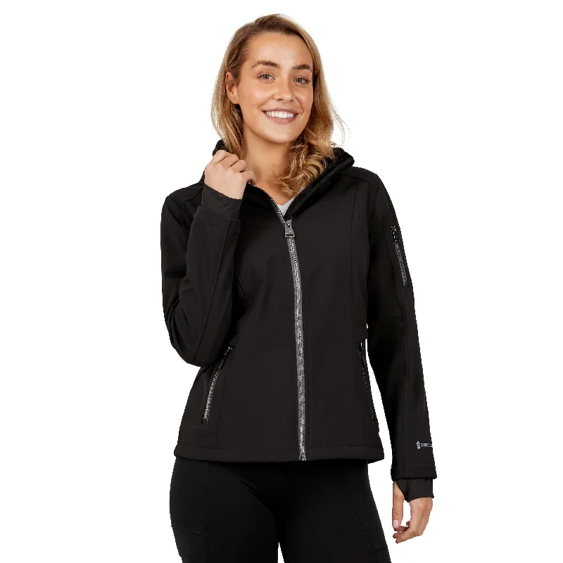 women's zip-up fleece jackets -Free Country Women's Super Softshell Jacket