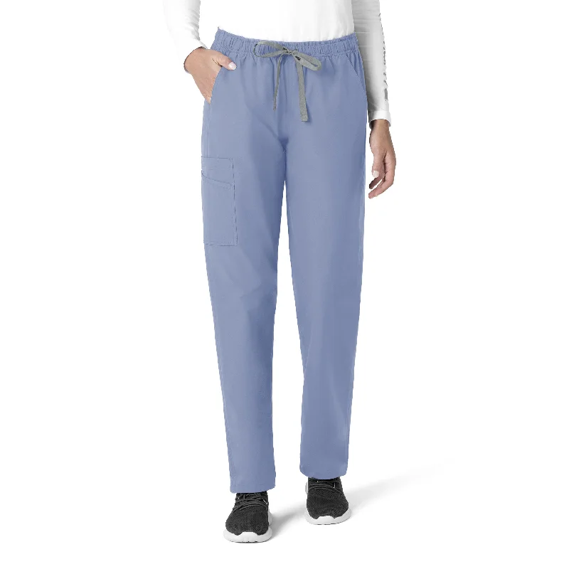 women's boho skirts -Carhartt Force Essentials Unisex Elastic Waist Cargo Scrub Pant - Ceil Blue