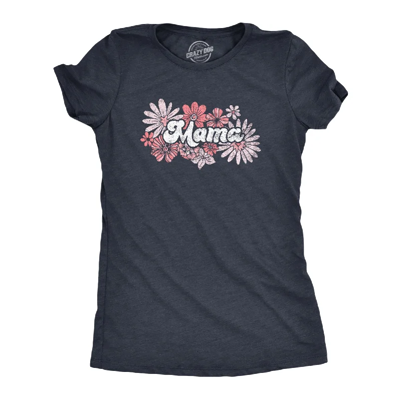 elegant blouses for women -Floral Mama Women's T Shirt