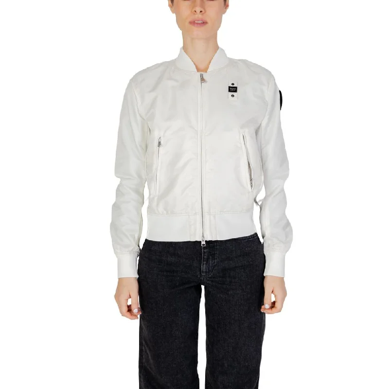 women's cropped blazers -Blauer  Polyamide Jackets & Women's Coat