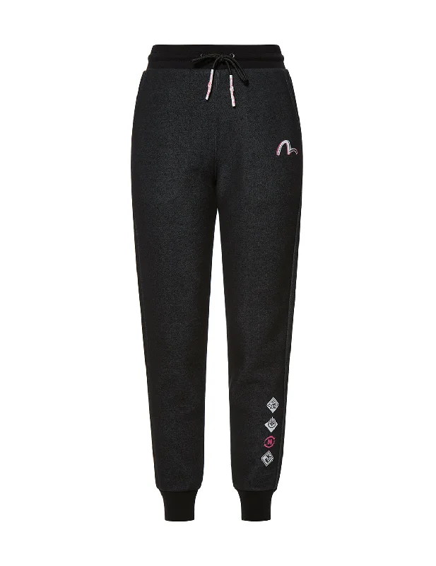 ladies' formal wide-leg trousers -Logo and K Print Sweatpants