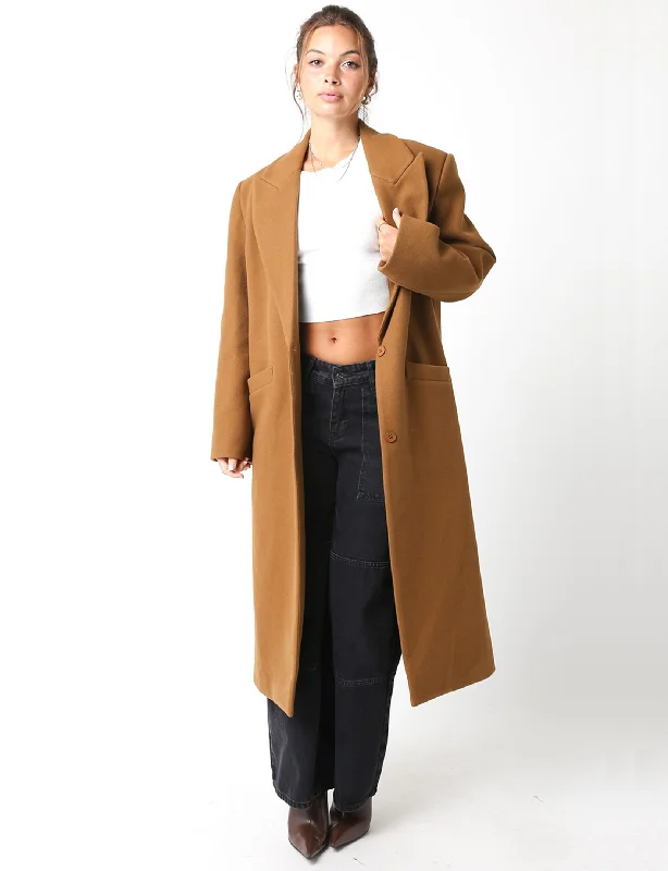 classic blazers for women -Drew Coat, Light Brown