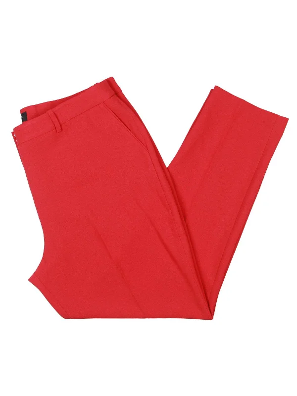 women's chiffon skirts -Womens High Rise Straight Leg Trouser Pants