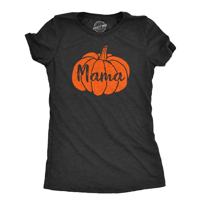 women's cold shoulder tops -Mama Pumpkin Women's T Shirt